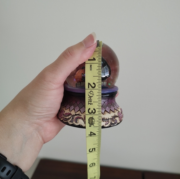 Jim Shore Heartwood Creek 2009 Black Cat Pumpkin Halloween Spooky Snow Globe - Picture 8 of 8